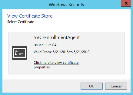 ADCS: Enrollment Agent