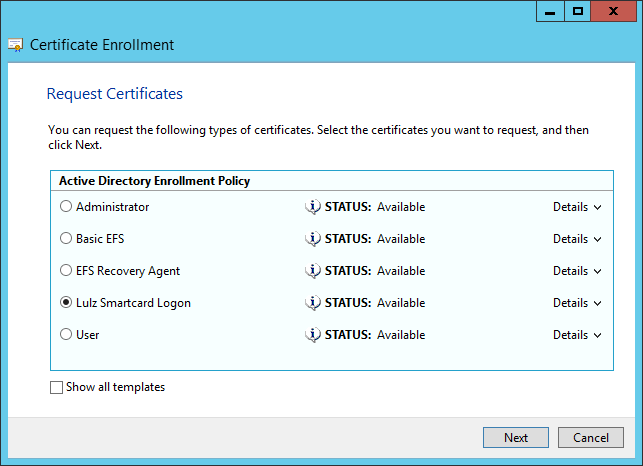 ADCS: Enrollment 3